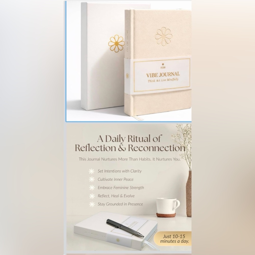 Her Vibe Journal - 13-Week Guided Mindfulness Journal for Women - Daily Prompts - Picture 2 of 4